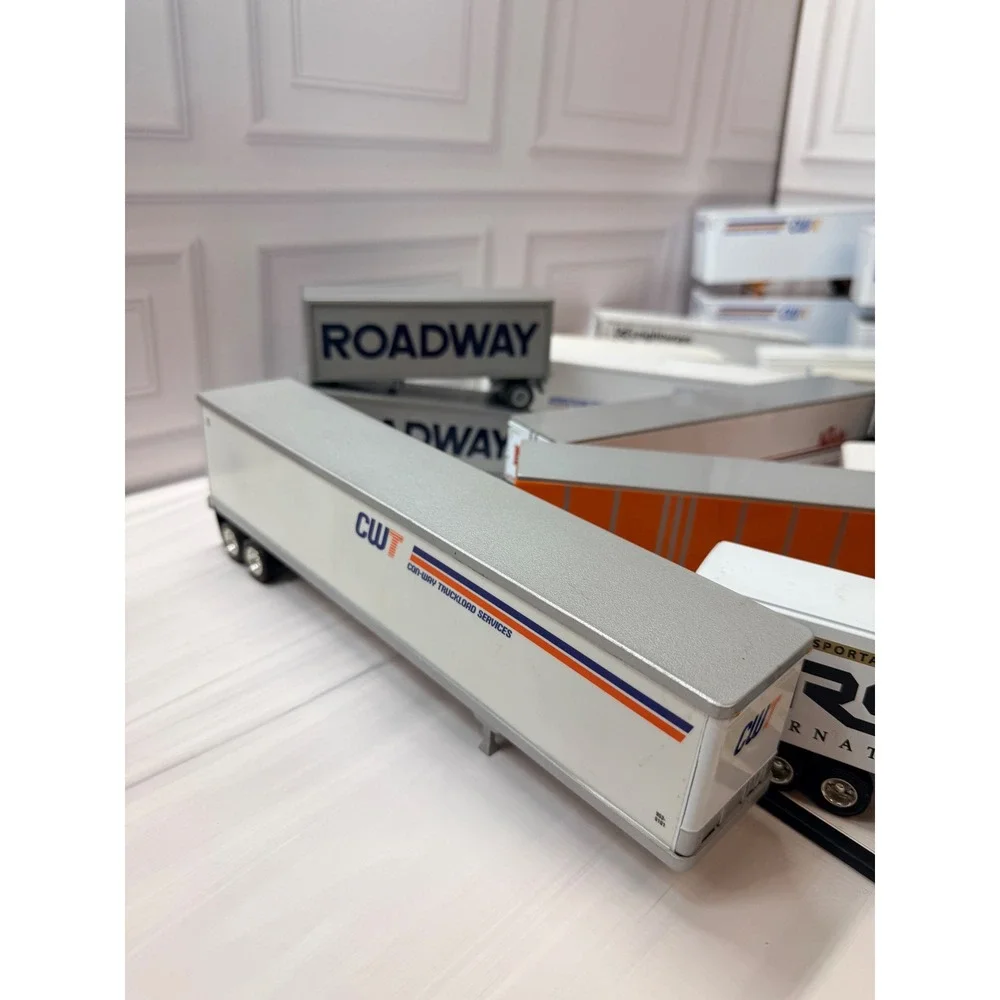 Mixed Semi Truck and Trailer Model Lot Roadway Viking CRST Repair Project